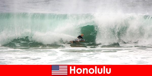 Pulau surga Honolulu menawarkan ombak yang sempurna untuk hobi dan peselancar profesional