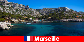 Matahari dan laut di Marseille Prancis untuk liburan musim panas khusus